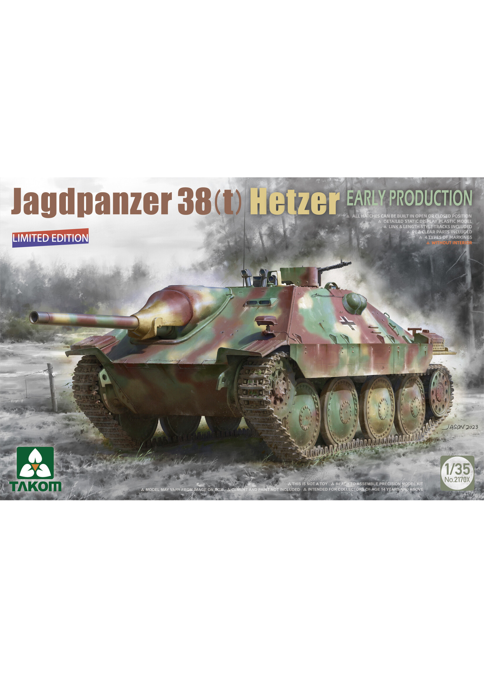 Takom TAK2170X Jagdpanzer 38(t) Hetzer Early Production (1/35)