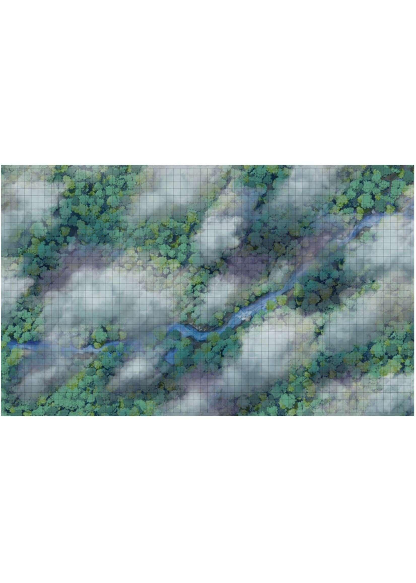 WizKids Battle Mat 96199 Sky 3x5 foot with 1 inch Grid Lines