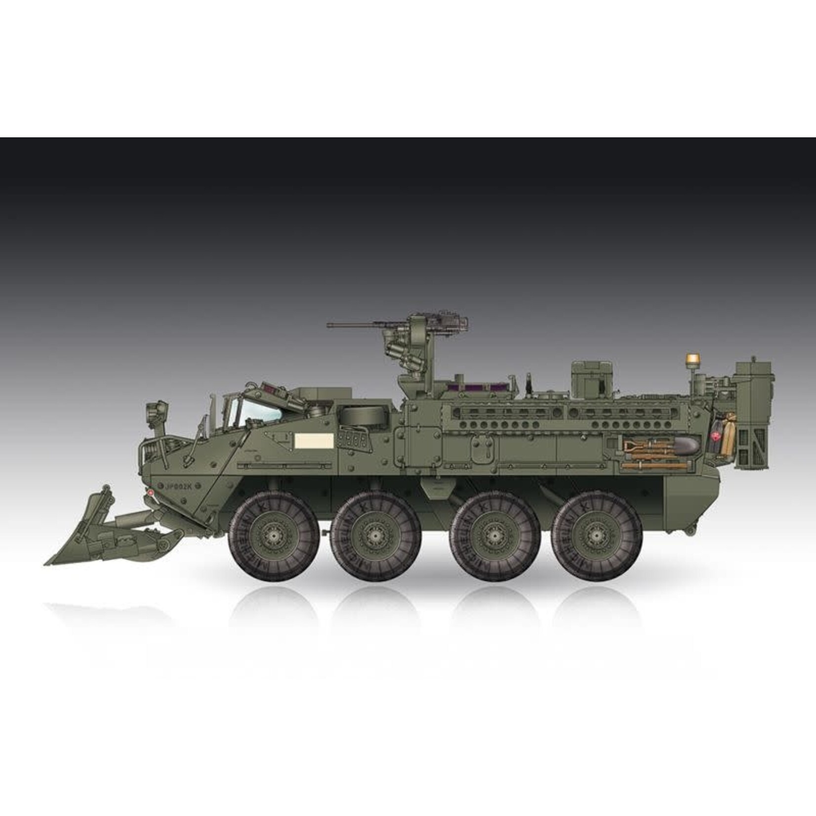 Trumpeter TRU07456 M1132 Stryker Engineer Squad Vehicle With SOB (1/72)