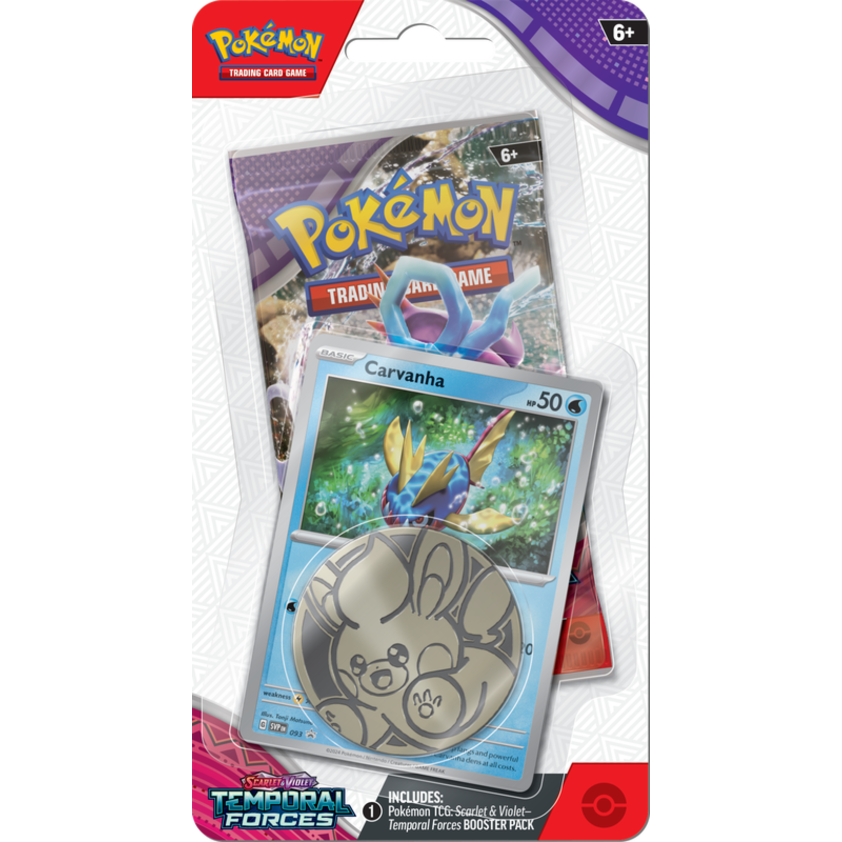 Pokemon Pokemon SV5 Temporal Force Blister with Coin