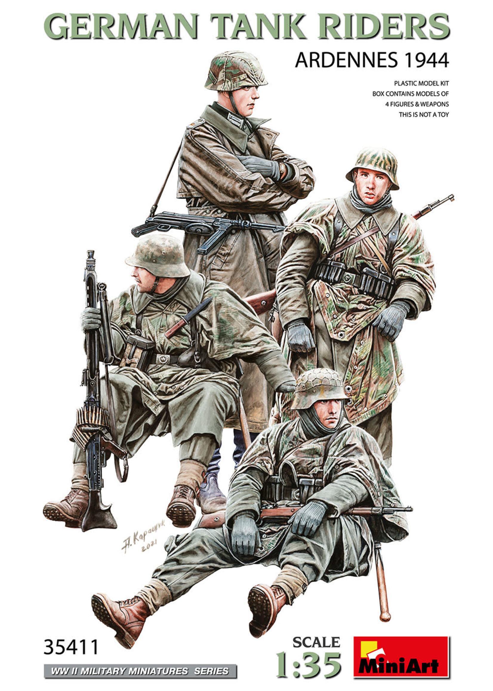 MiniArt MIART35411 German Tank Riders Ardennes 1944 (1/35)