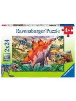Ravensburger RAV05179 Jurassic Wildlife (Puzzle2x24)
