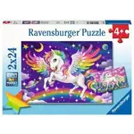 Ravensburger RAV05677 Unicorn and Pegasus (Puzzle2x24)