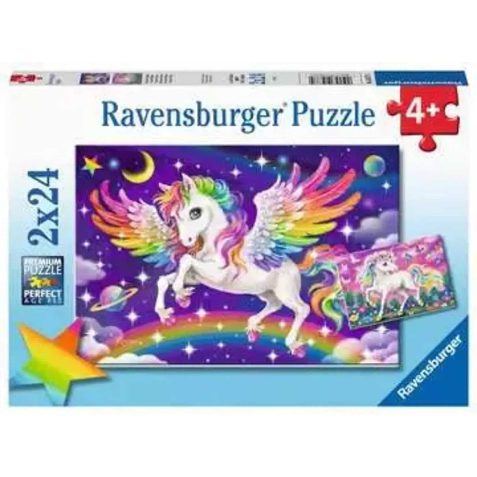 Ravensburger RAV05677 Unicorn and Pegasus (Puzzle2x24)