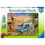 Ravensburger RAV12910 Savannah Jungle Waterhole (Puzzle100)