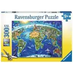 Ravensburger RAV13227 World Landmarks Map (Puzzle300)