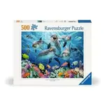 Ravensburger RAV12000200 Dolphins in the Coral (Puzzle500)