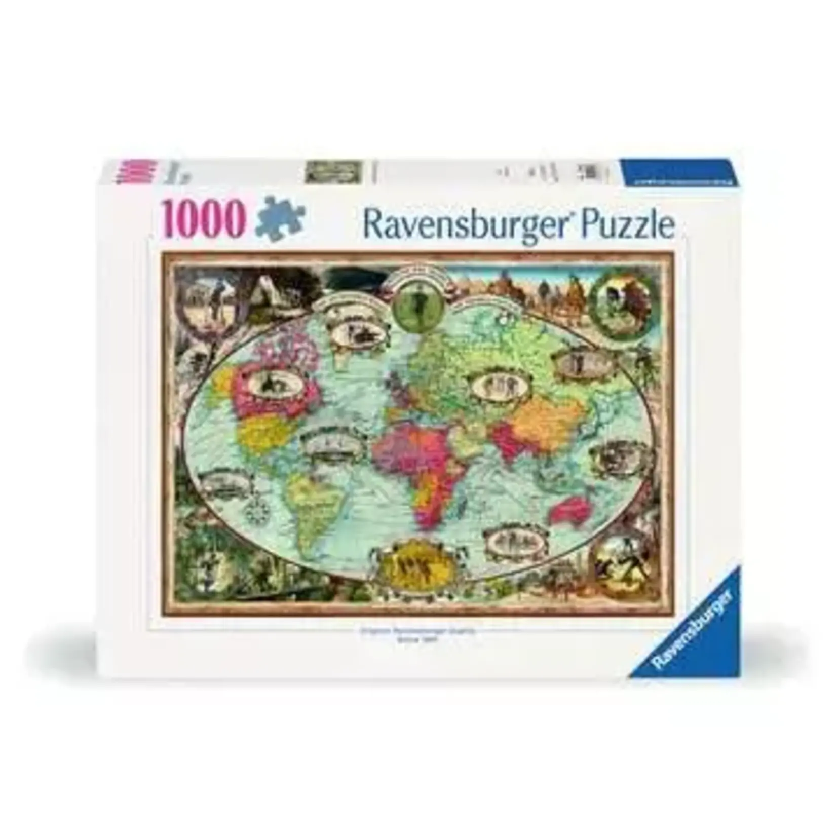 Ravensburger RAV12000569 Bicycle Ride Around the World (Puzzle1000)