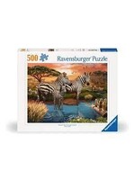 Ravensburger RAV12000365 Zebras at the Waterhole (Puzzle1000)