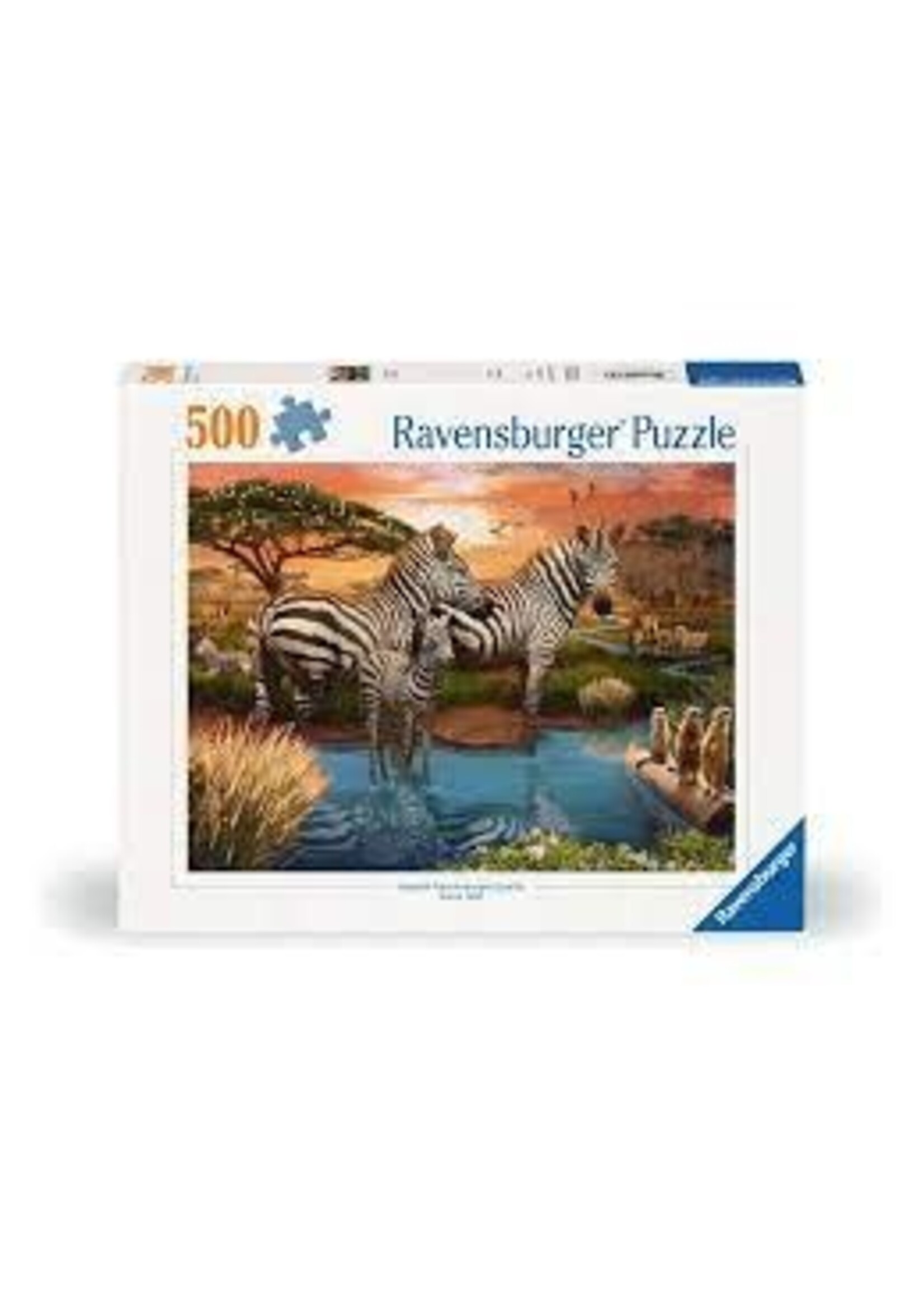 Ravensburger RAV12000365 Zebras at the Waterhole (Puzzle1000)