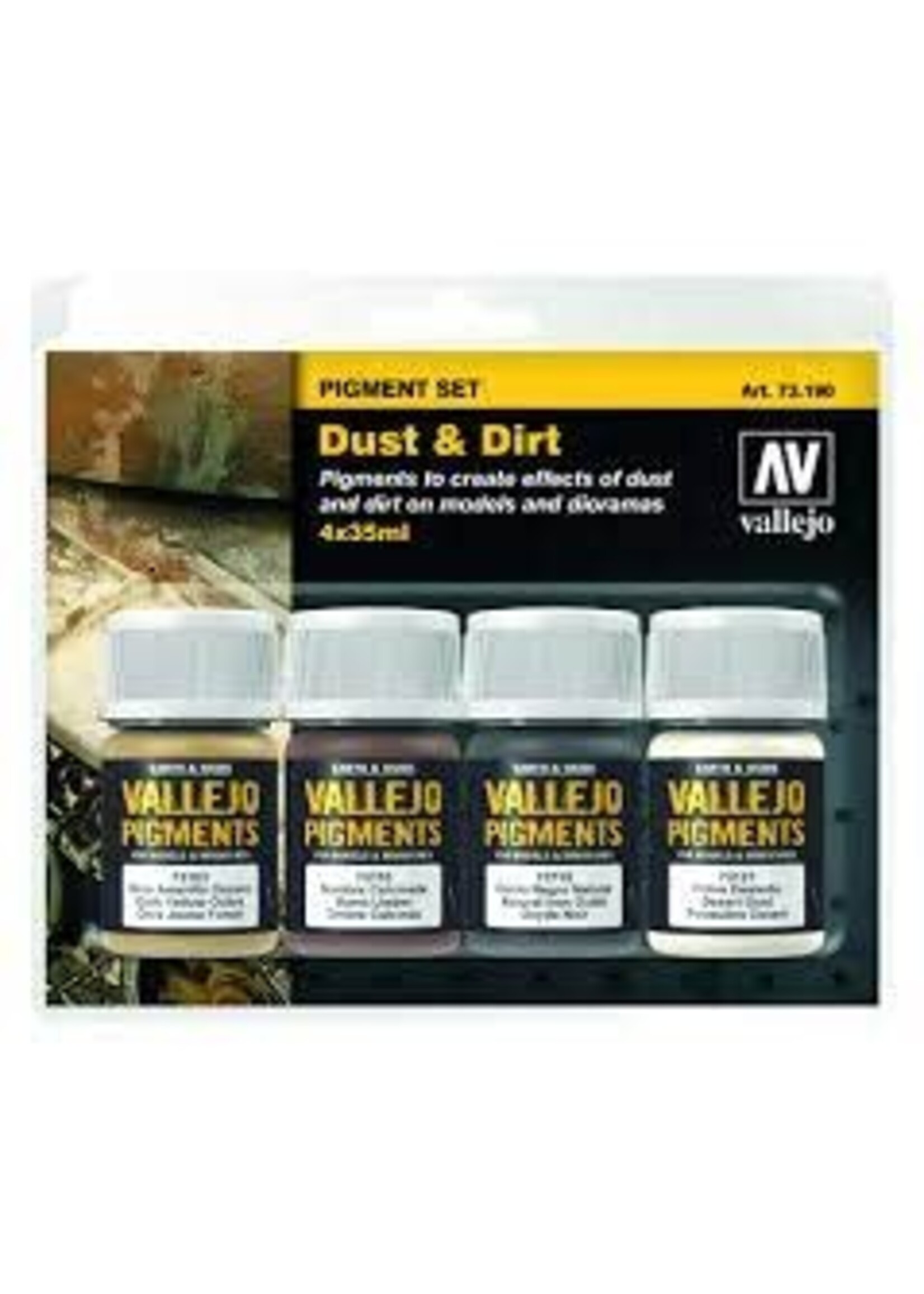 Vallejo VAL73190 Pigment Dust & Dirt Set
