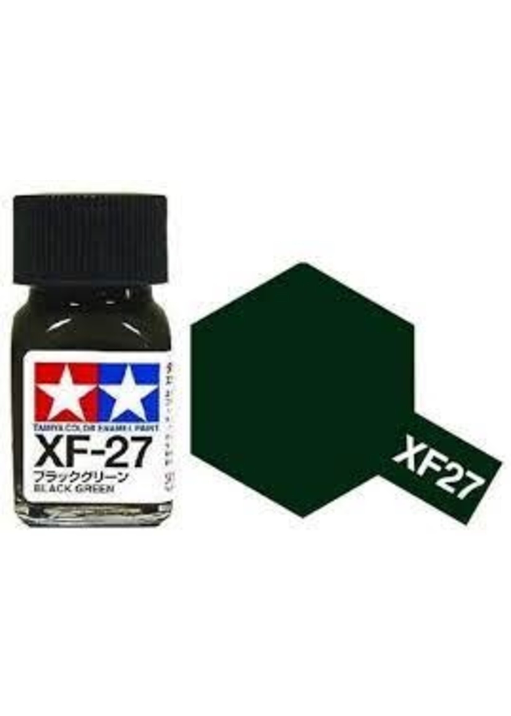 Tamiya TAMEXF27 Enamel Flat Black Green (10ml)
