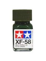 Tamiya TAMEXF58 Enamel Flat Olive Green (10ml)