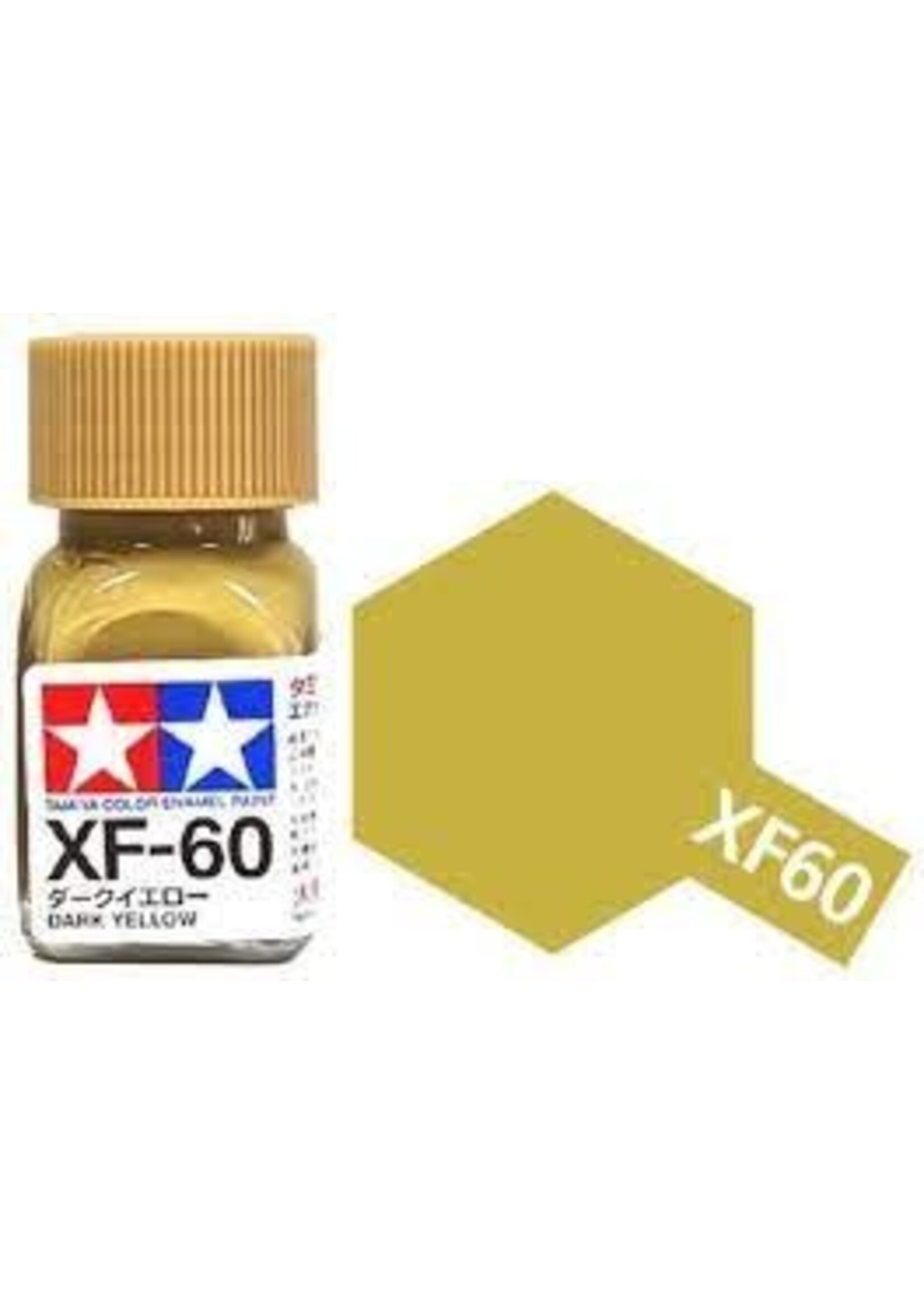 Tamiya TAMEXF60 Enamel Flat Dark Yellow (10ml)