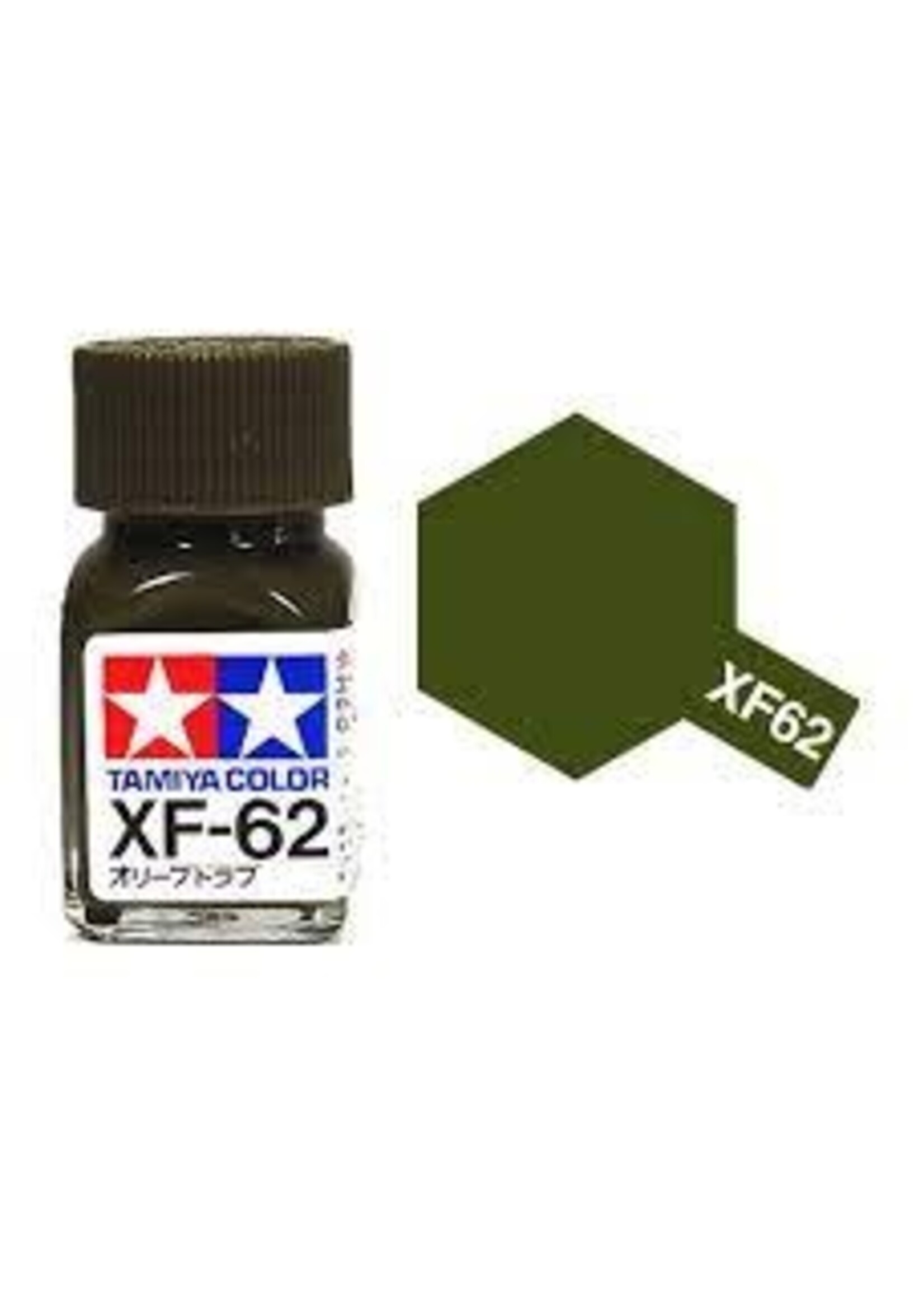Tamiya TAMEXF62 Enamel Flat Olive Drab (10ml)