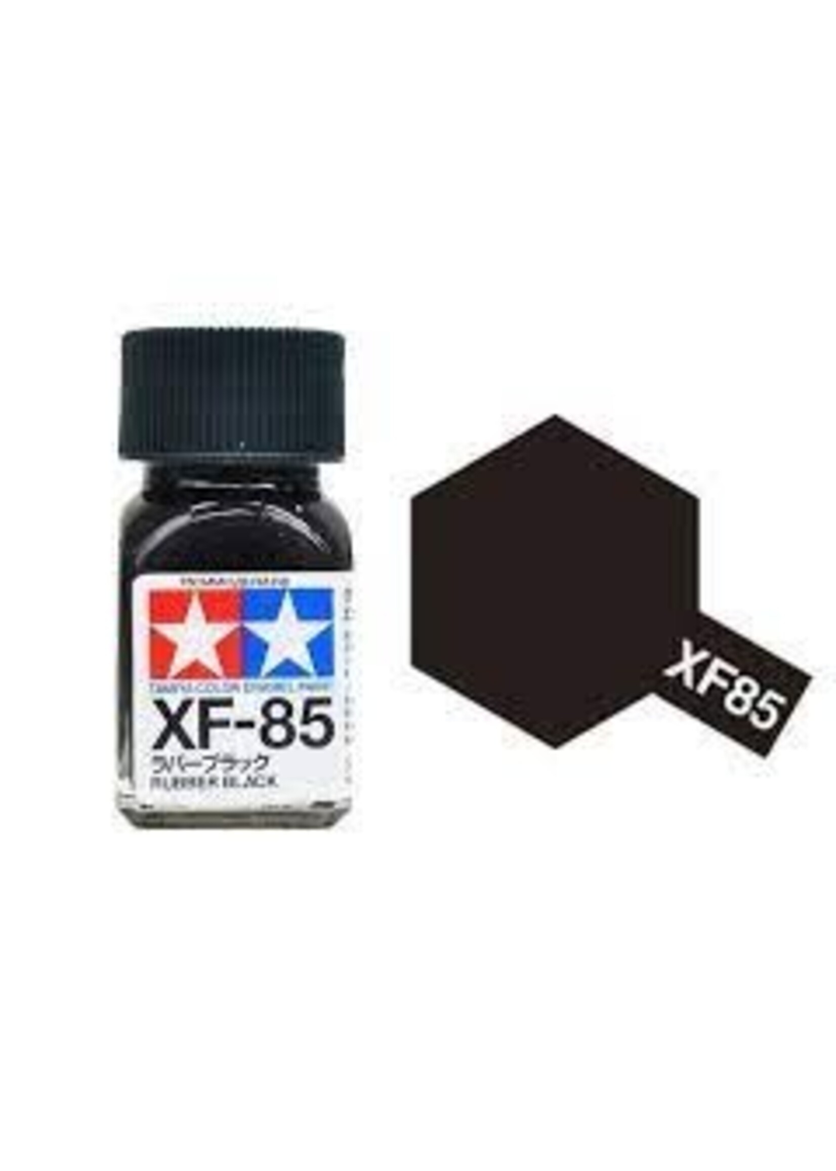 Tamiya TAMEXF85 Enamel Flat Rubber Black (10ml)