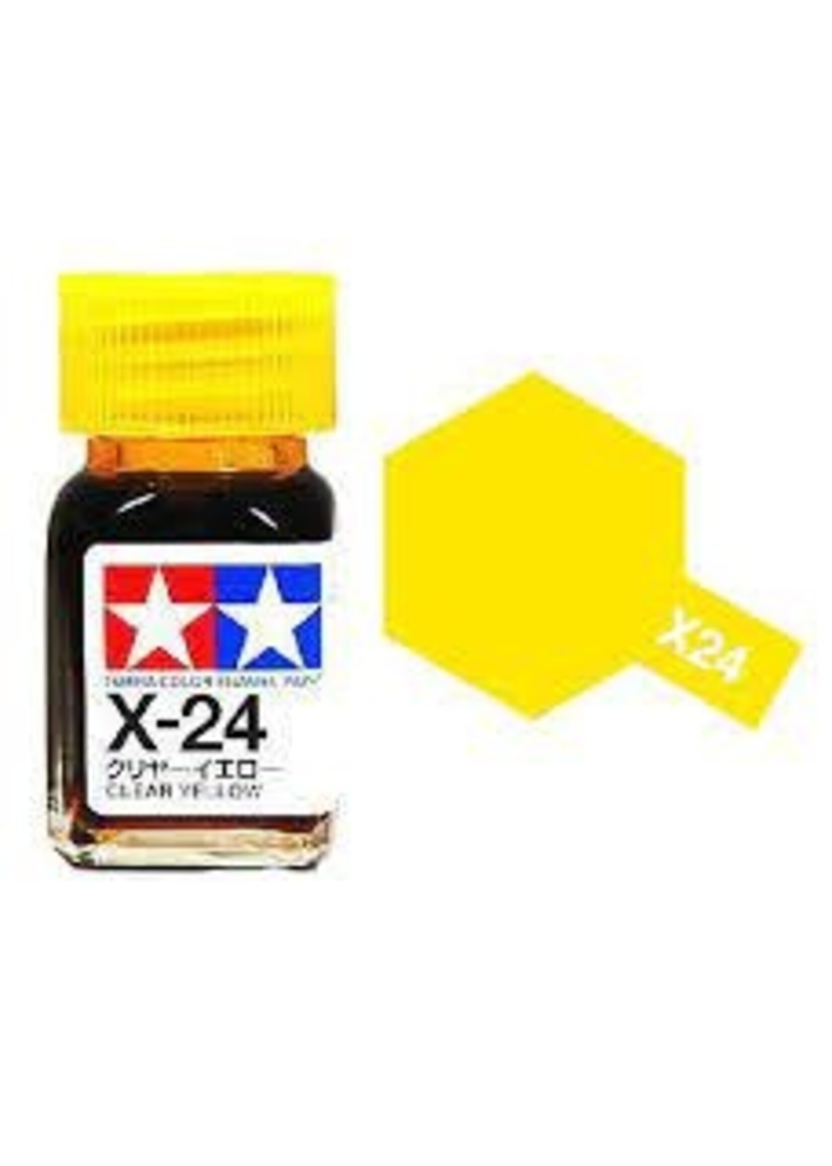 Tamiya TAMEX24 Enamel Gloss Clear Yellow (10ml)