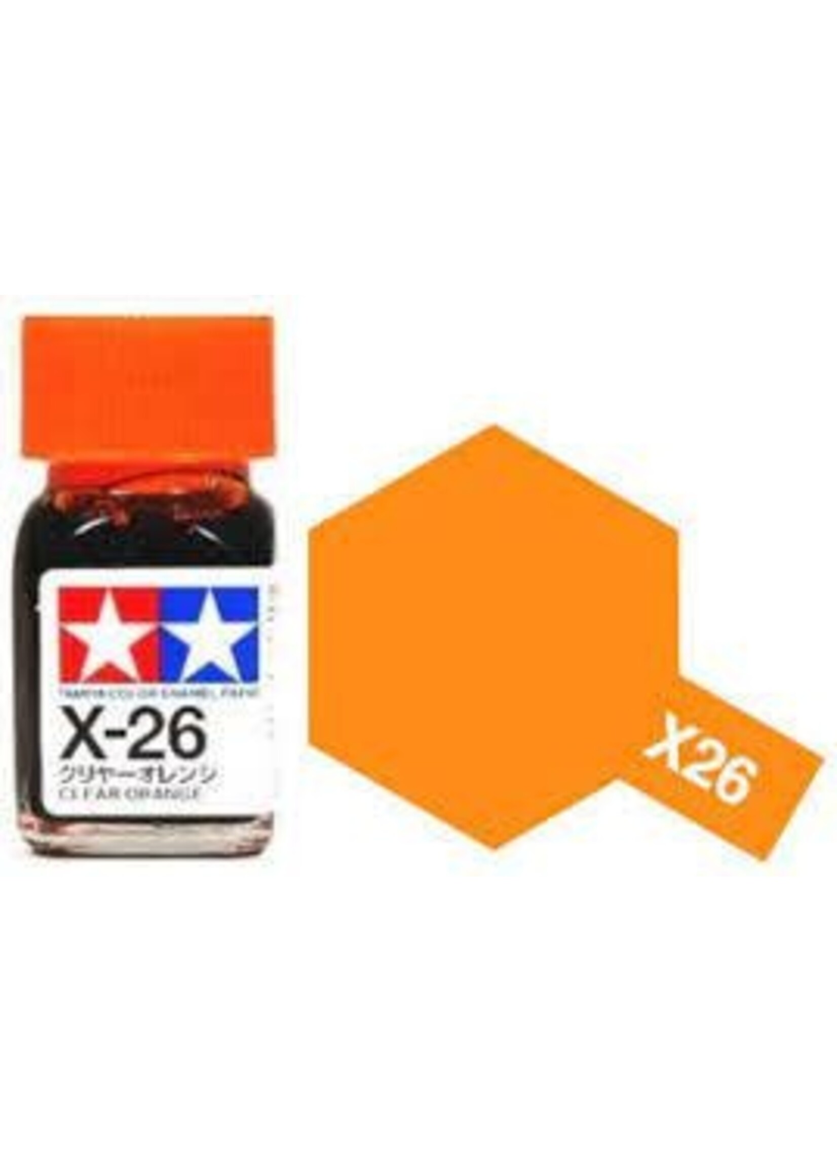 Tamiya TAMEX26 Enamel Gloss Clear Orange (10ml)