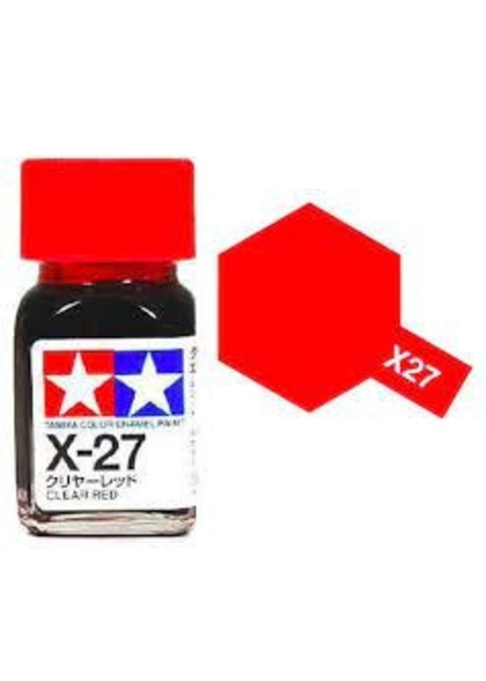 Tamiya TAMEX27 Enamel Gloss Clear Red (10ml)