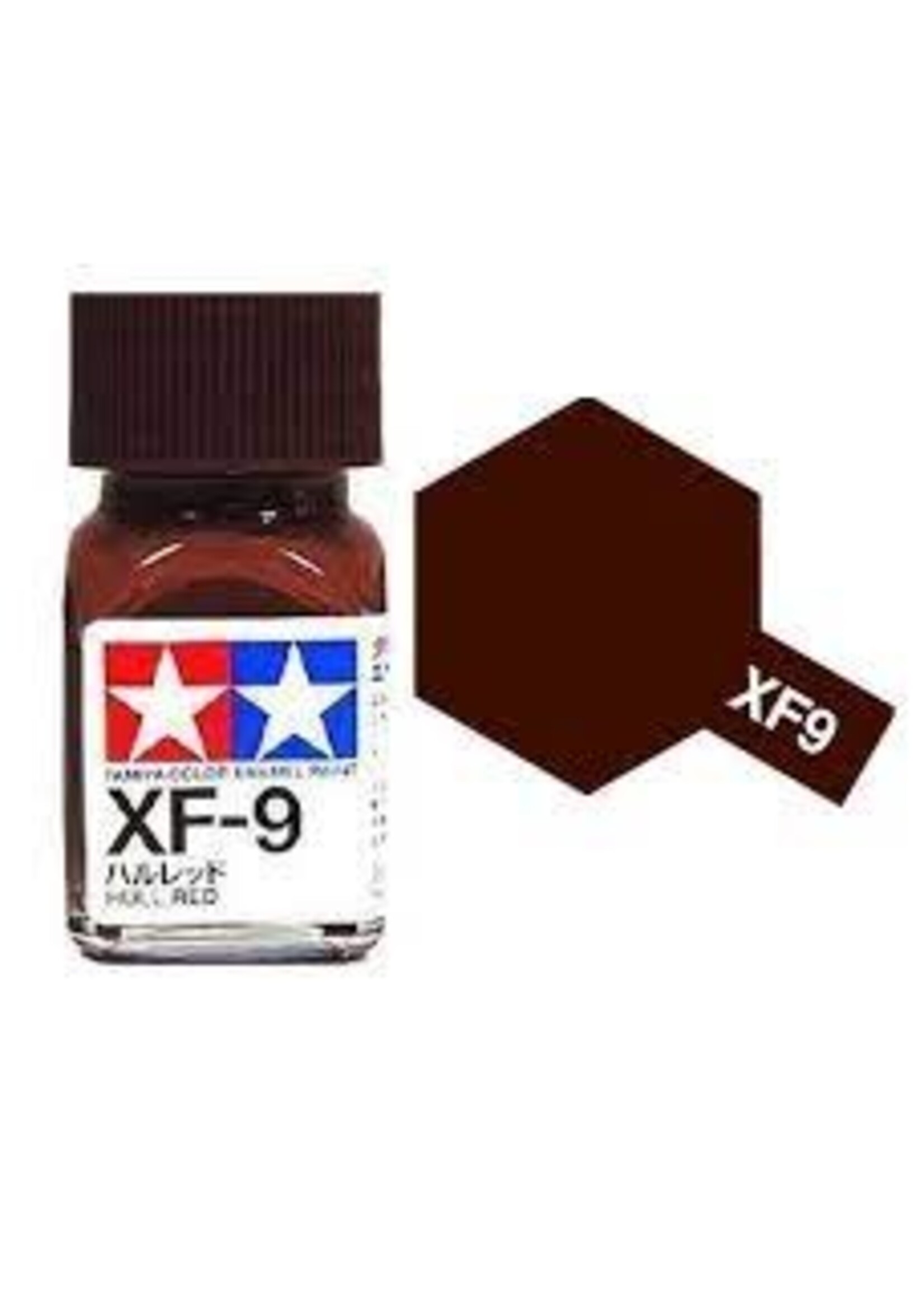 Tamiya TAMEXF09 Enamel Flat Hull Red (10ml)