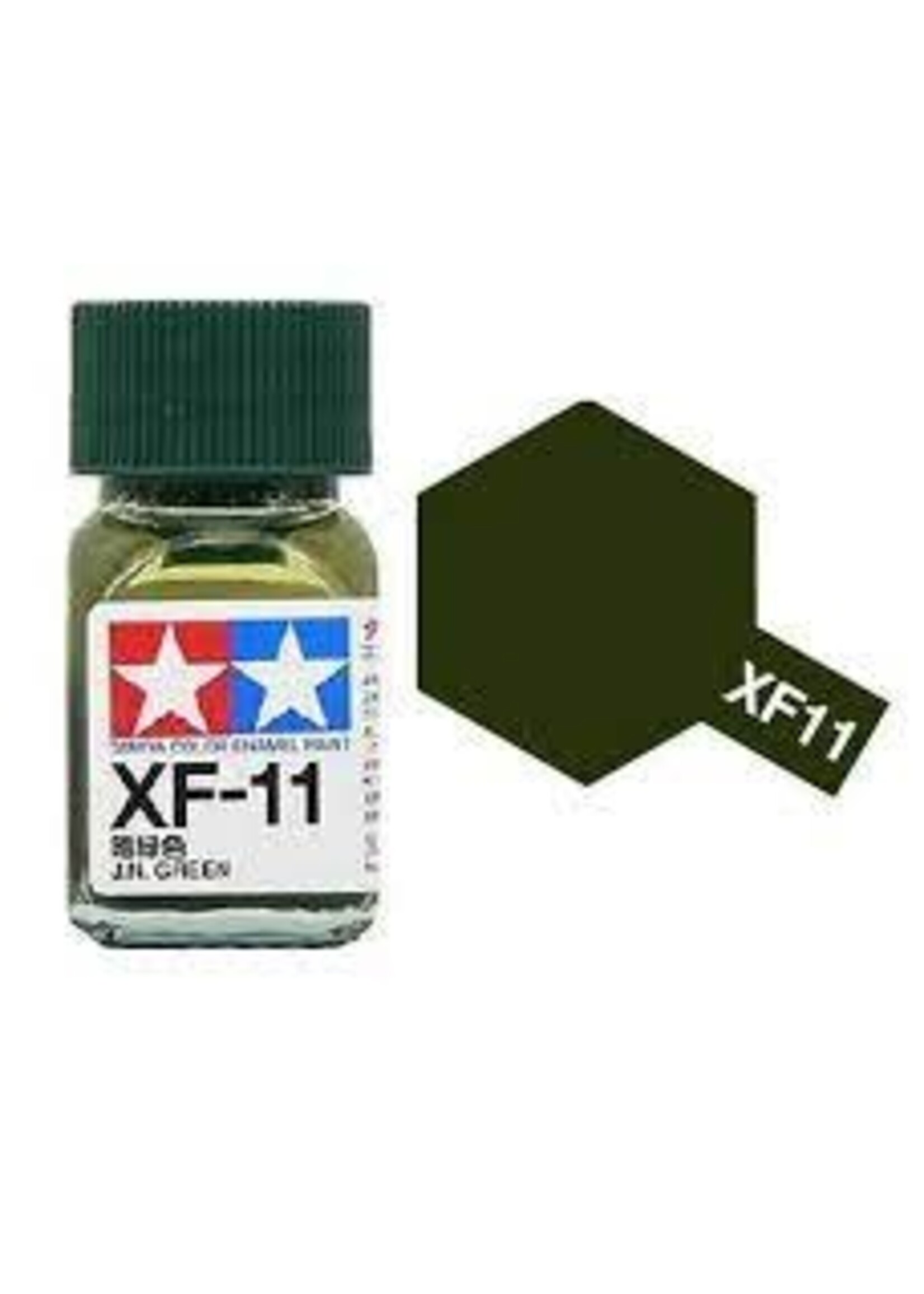 Tamiya TAMEXF11 Enamel Flat Japanese Navy Green (10ml)
