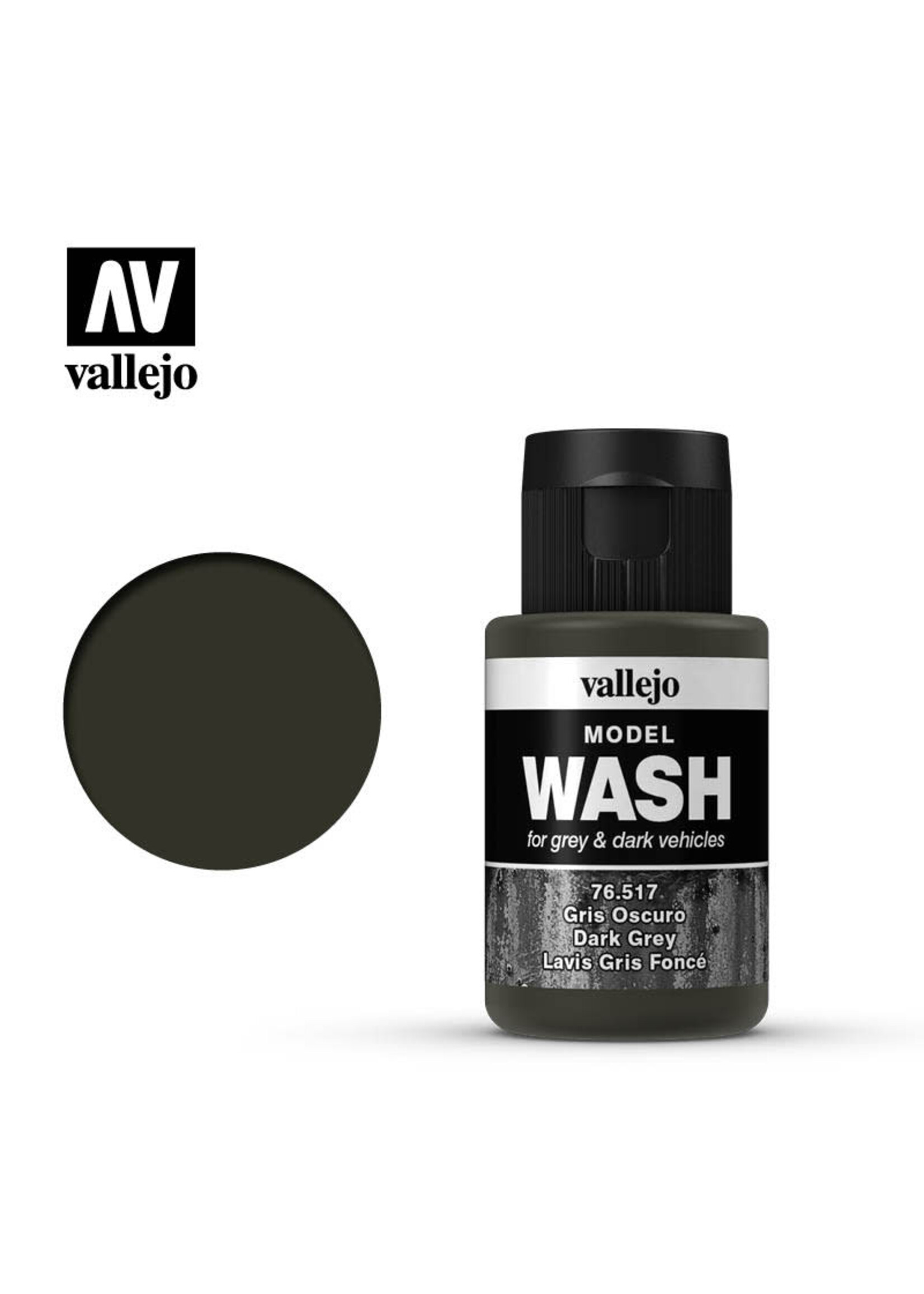 Vallejo VAL76517 Wash Dark Grey (35ml)