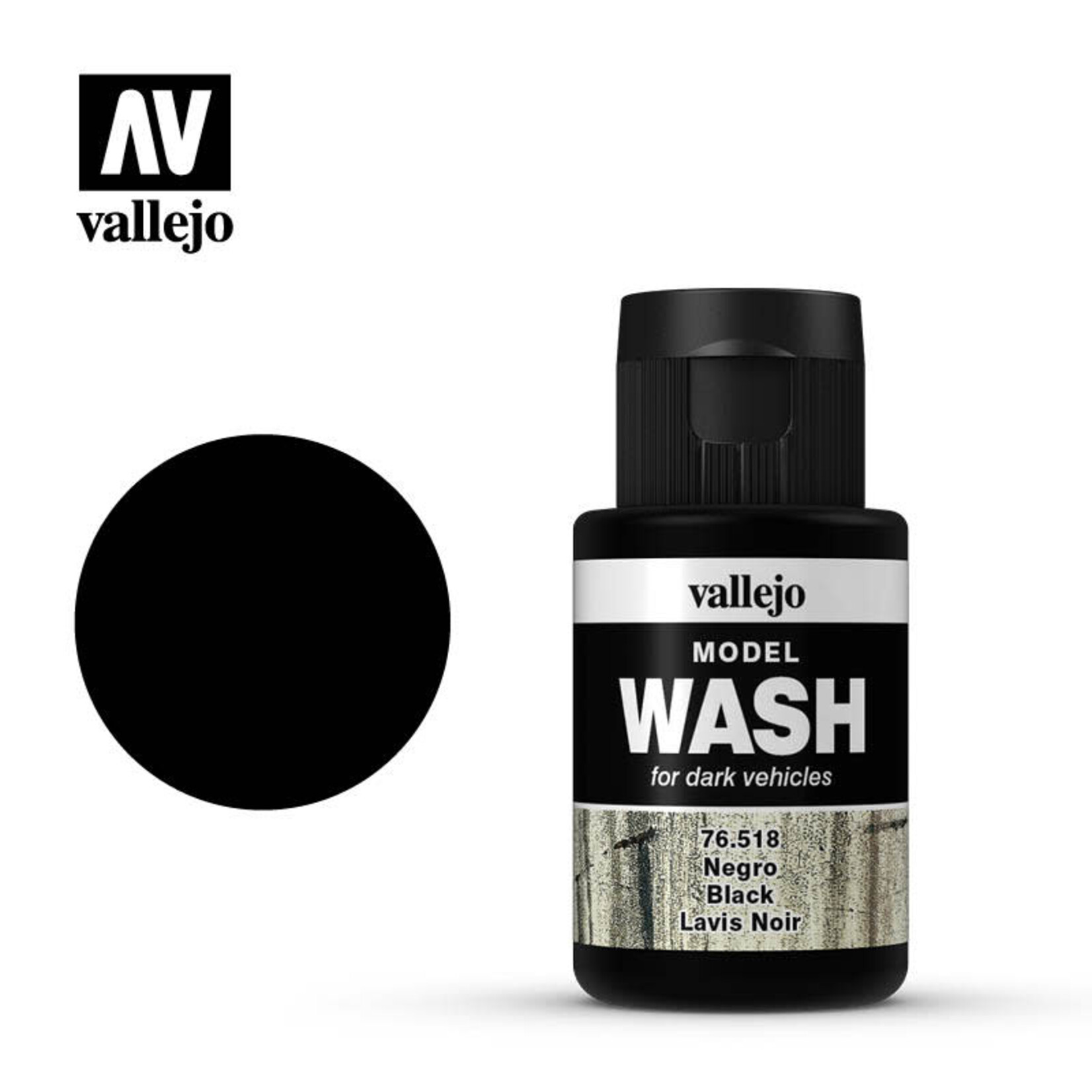 Vallejo VAL76518 Wash Black (35ml)