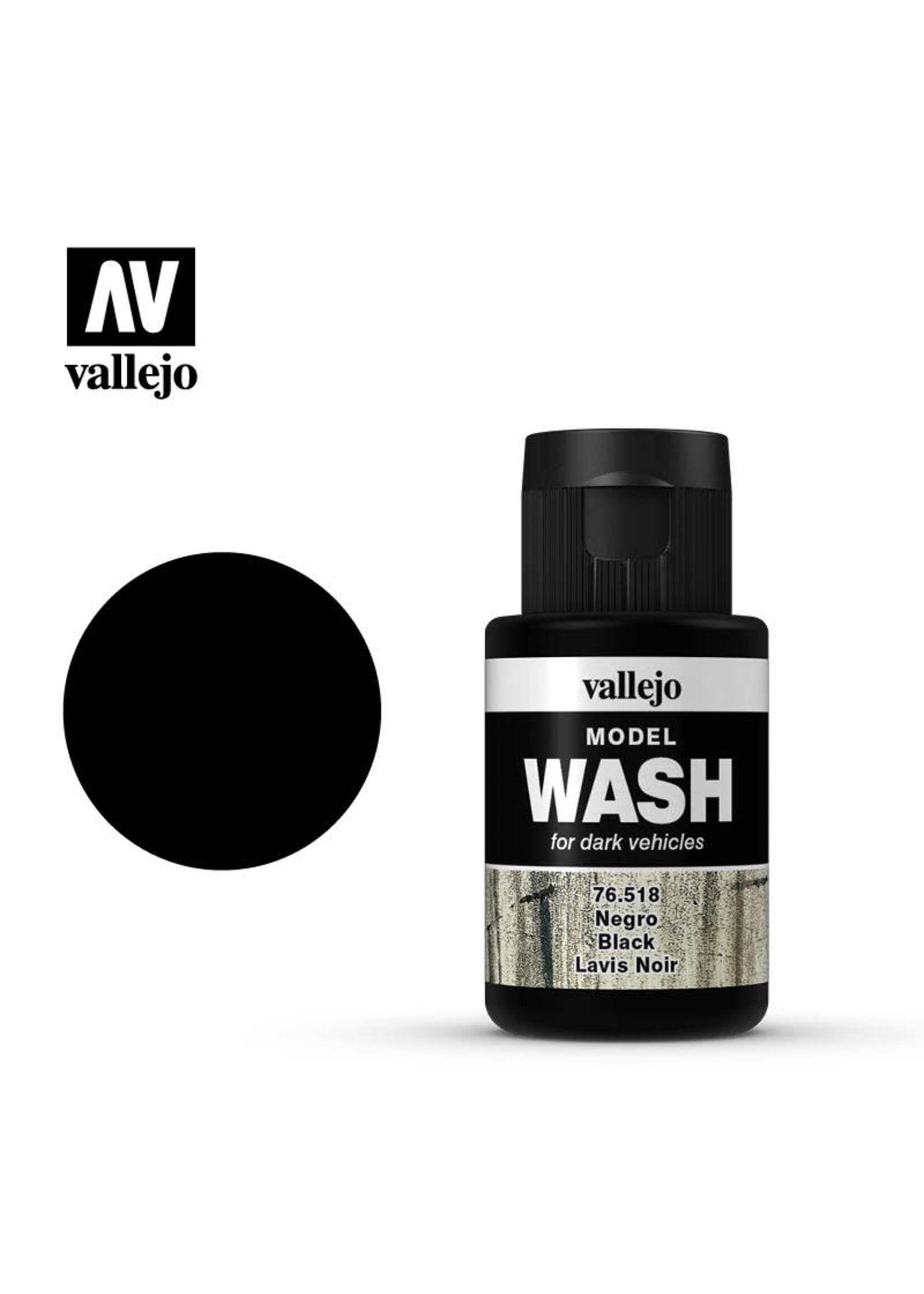 Vallejo VAL76518 Wash Black (35ml)