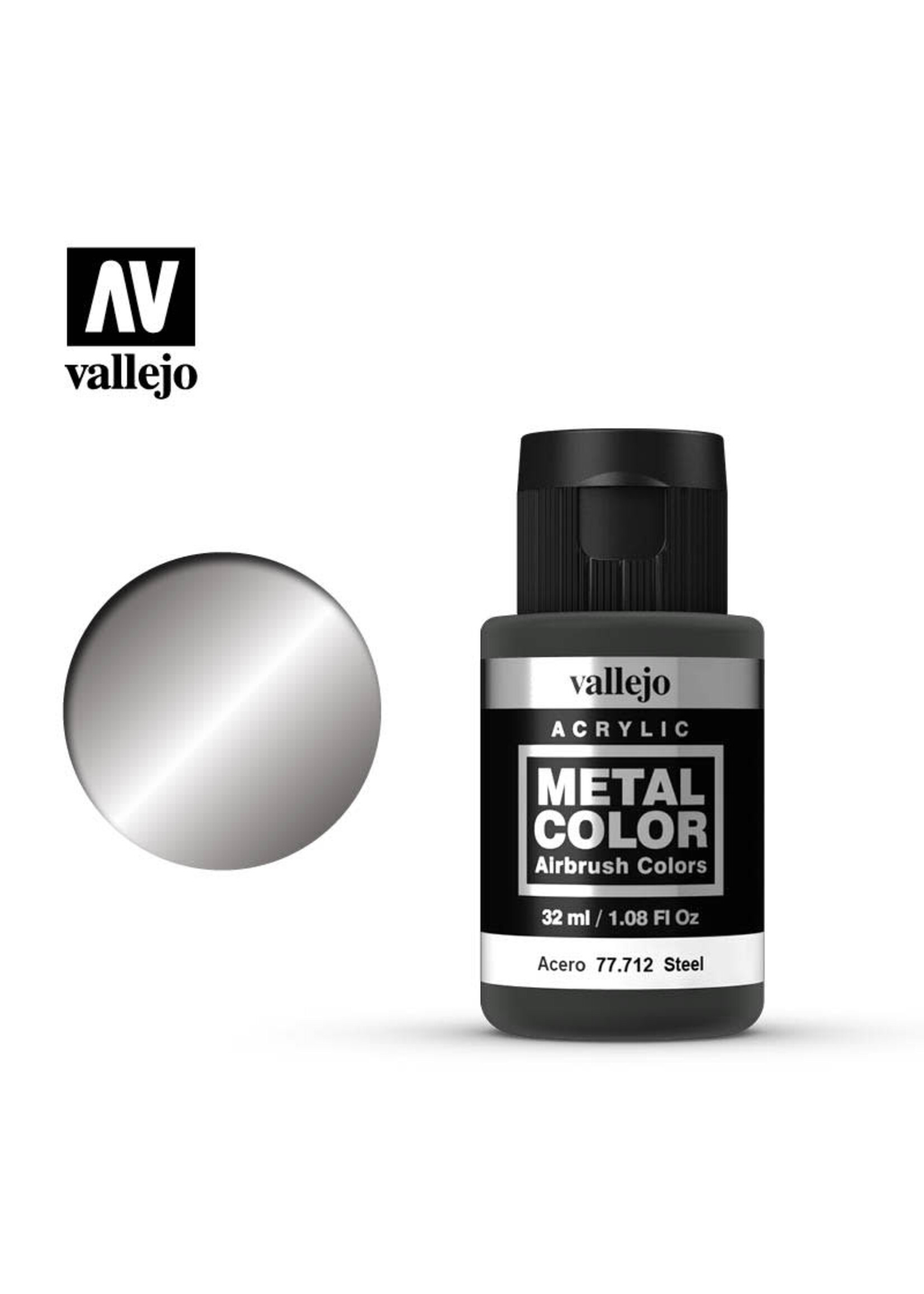Vallejo VAL77712 Metal Color Steel (32ml)