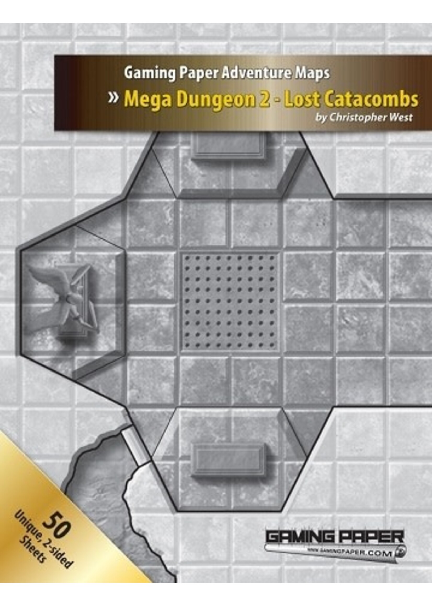 Gaming Paper P6121 Mega Dungeon 2 Lost Catacombs (Paper Adventure Maps)