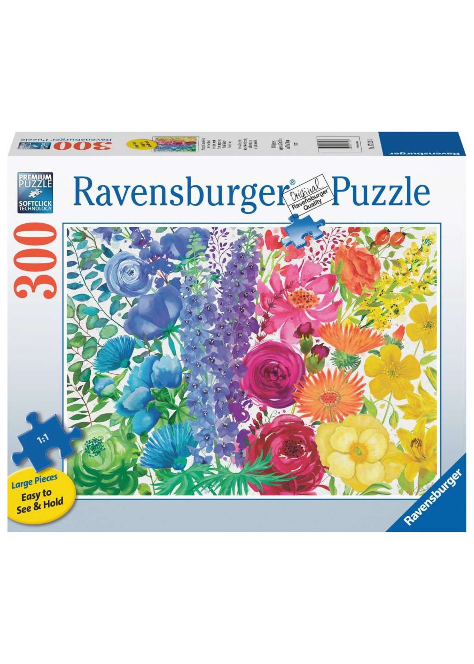 Ravensburger RAV17129 Floral Rainbow (Puzzle300)