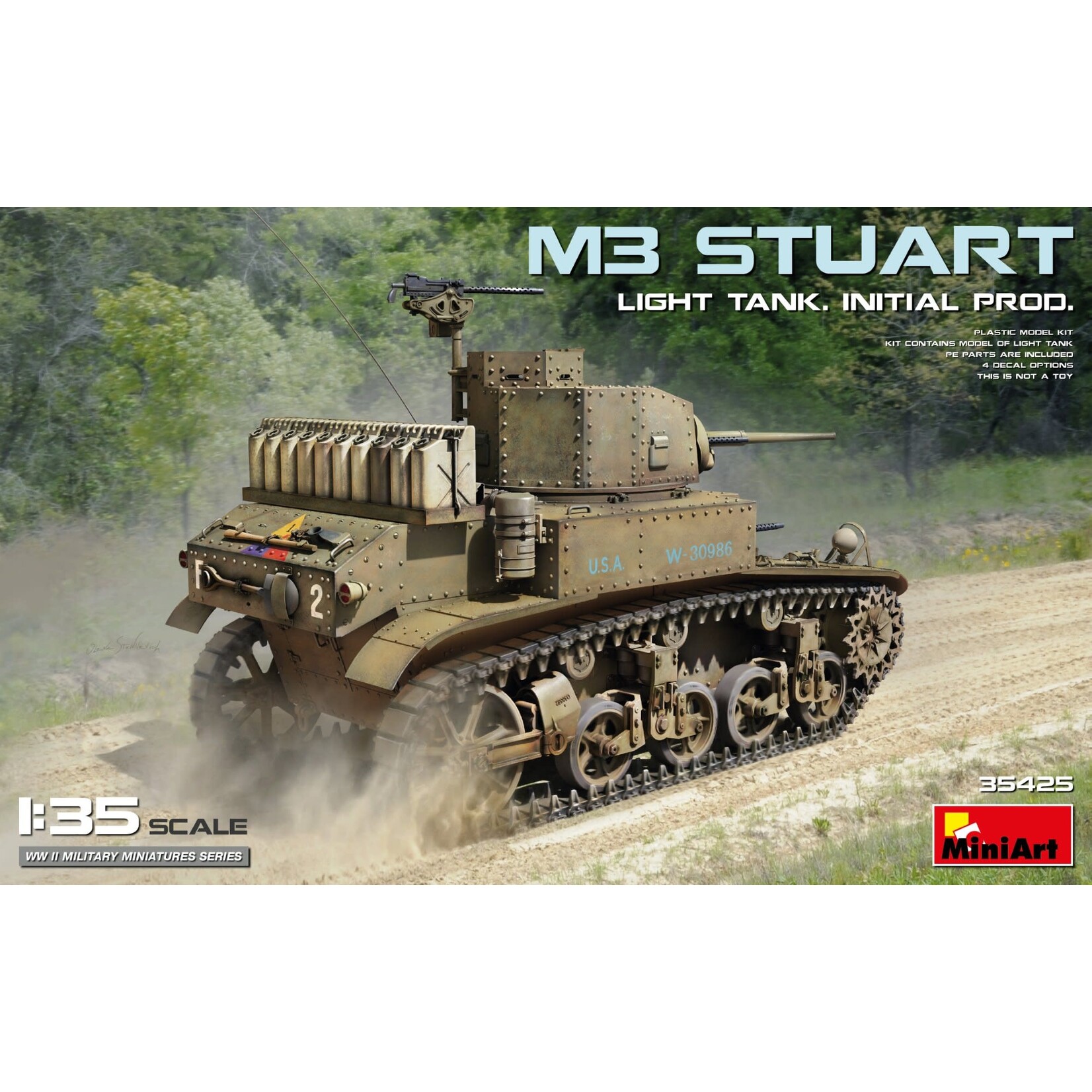 MiniArt MIN35425 M3 Stuart Light Tank Initial Production (1/35)
