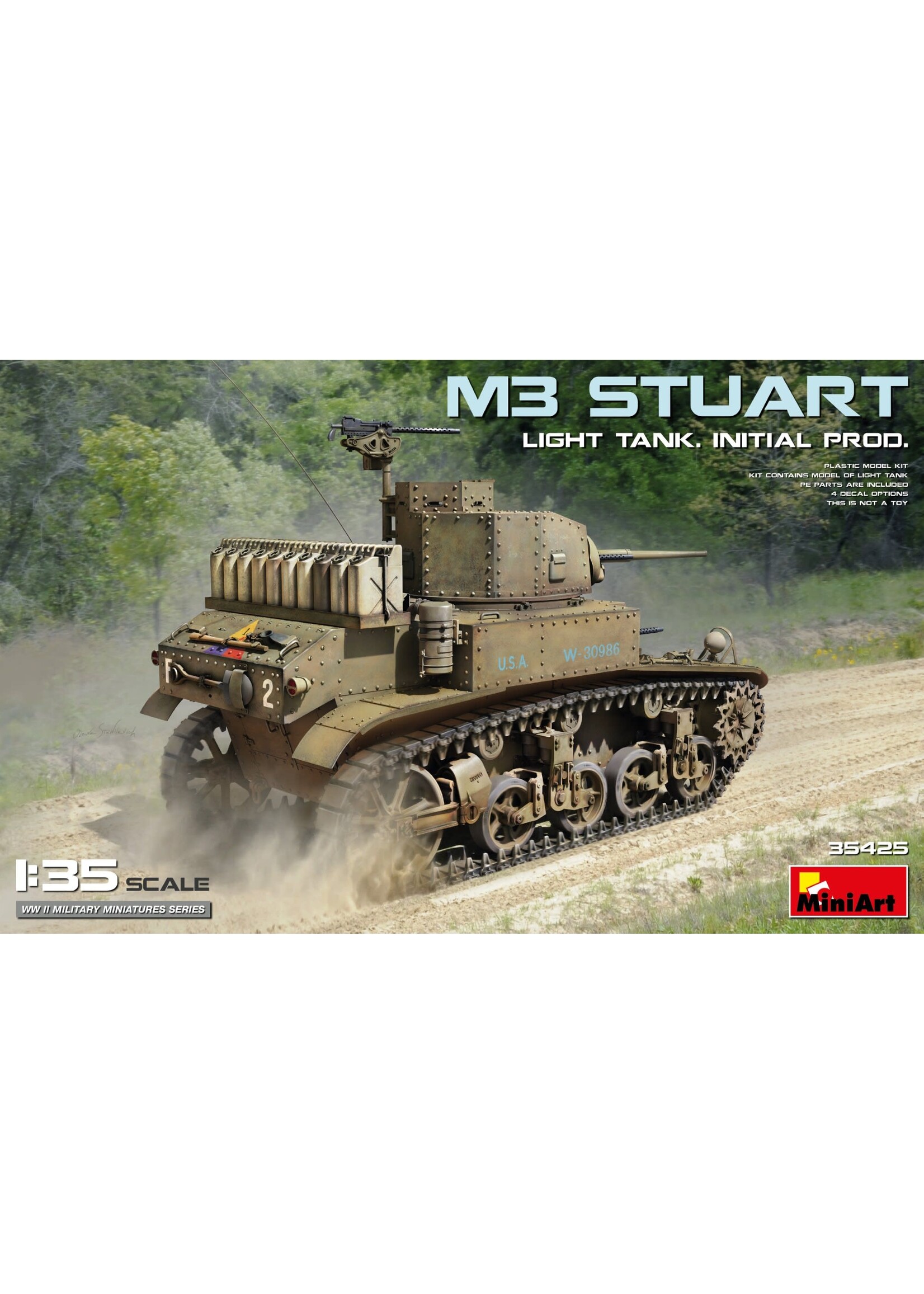 MiniArt MIART35425 M3 Stuart Light Tank Initial Production (1/35)