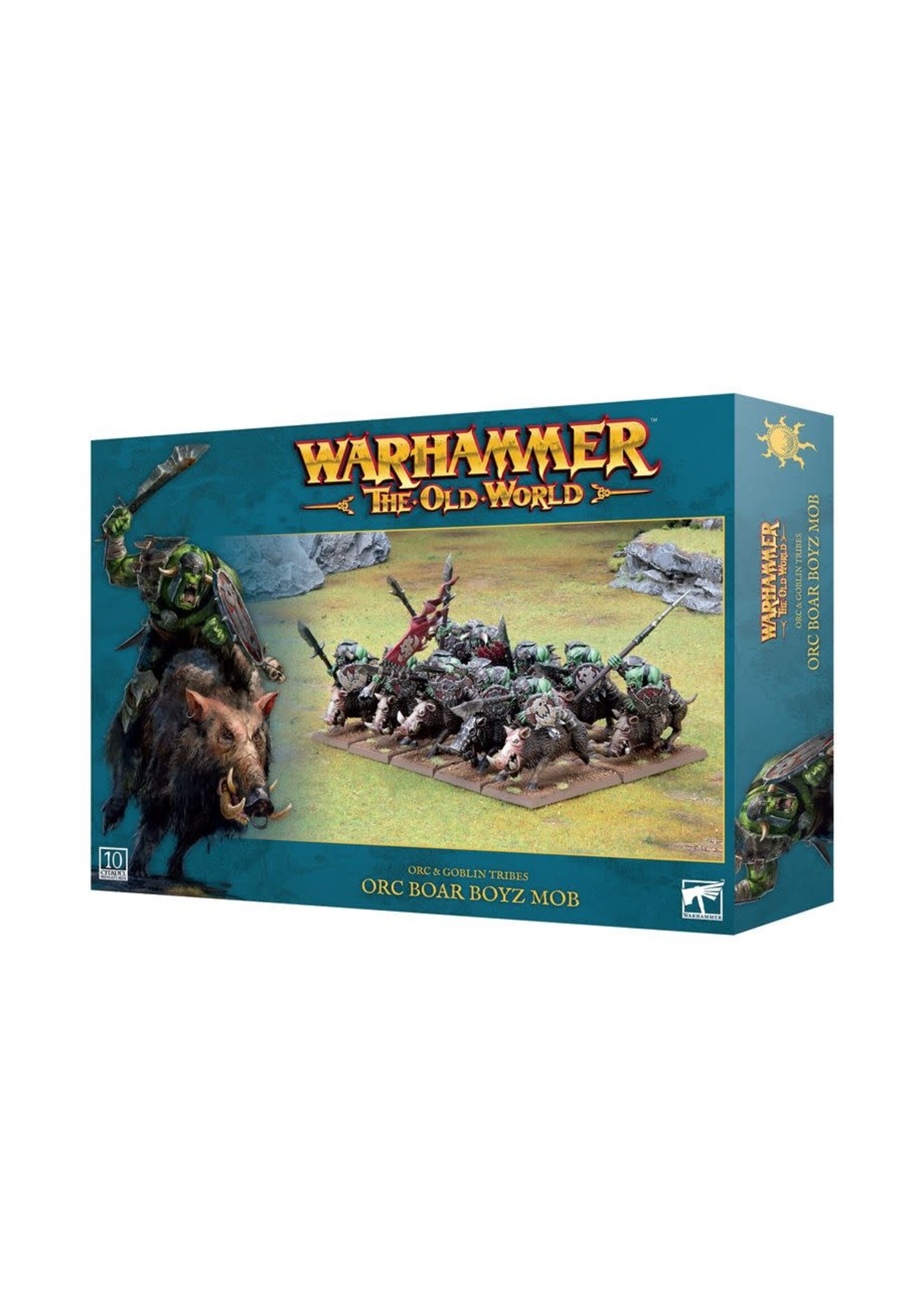Old World Orc & Goblin Tribes Orc Boar Boyz Mob