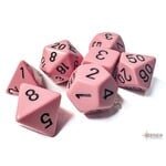 Chessex Dice RPG 25464 7pc Pastel Pink/Black