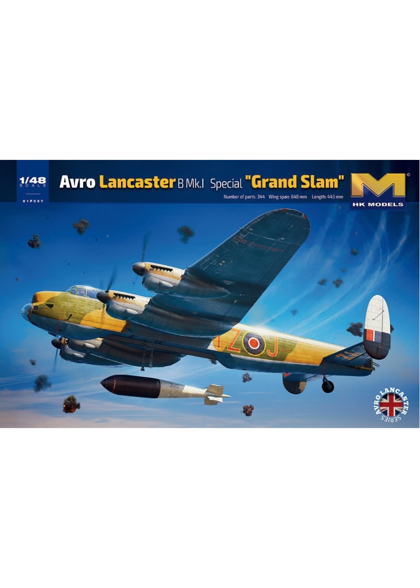 HK Models HKM01F07 Avro Lancaster B Mk.I with Grand Slam (1/48)