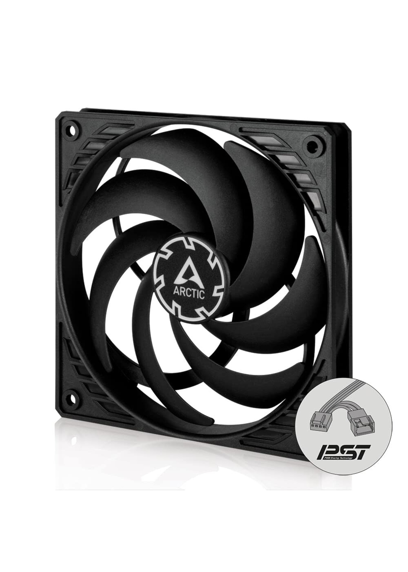 Arctic AC P12 Slim PWM PST Black/Black 4 pin Fan