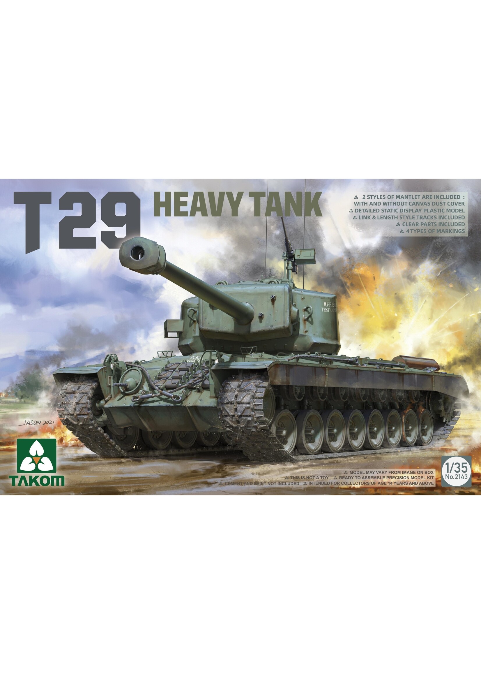 Takom ***TAK2143 US Heavy Tank T29 (1/35)
