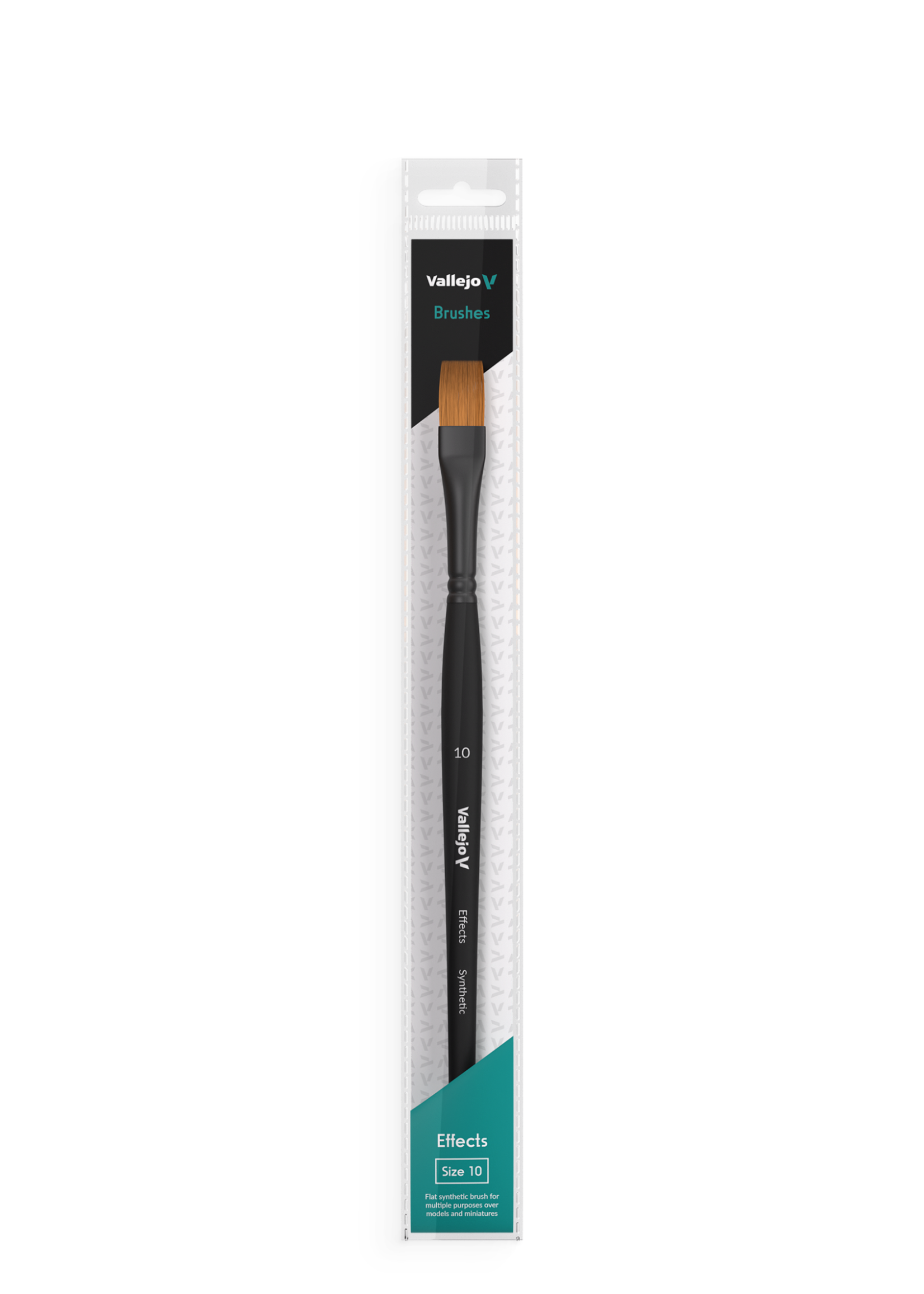 Vallejo VAL B04010 FLAT #10 SYNTHETIC HAIR