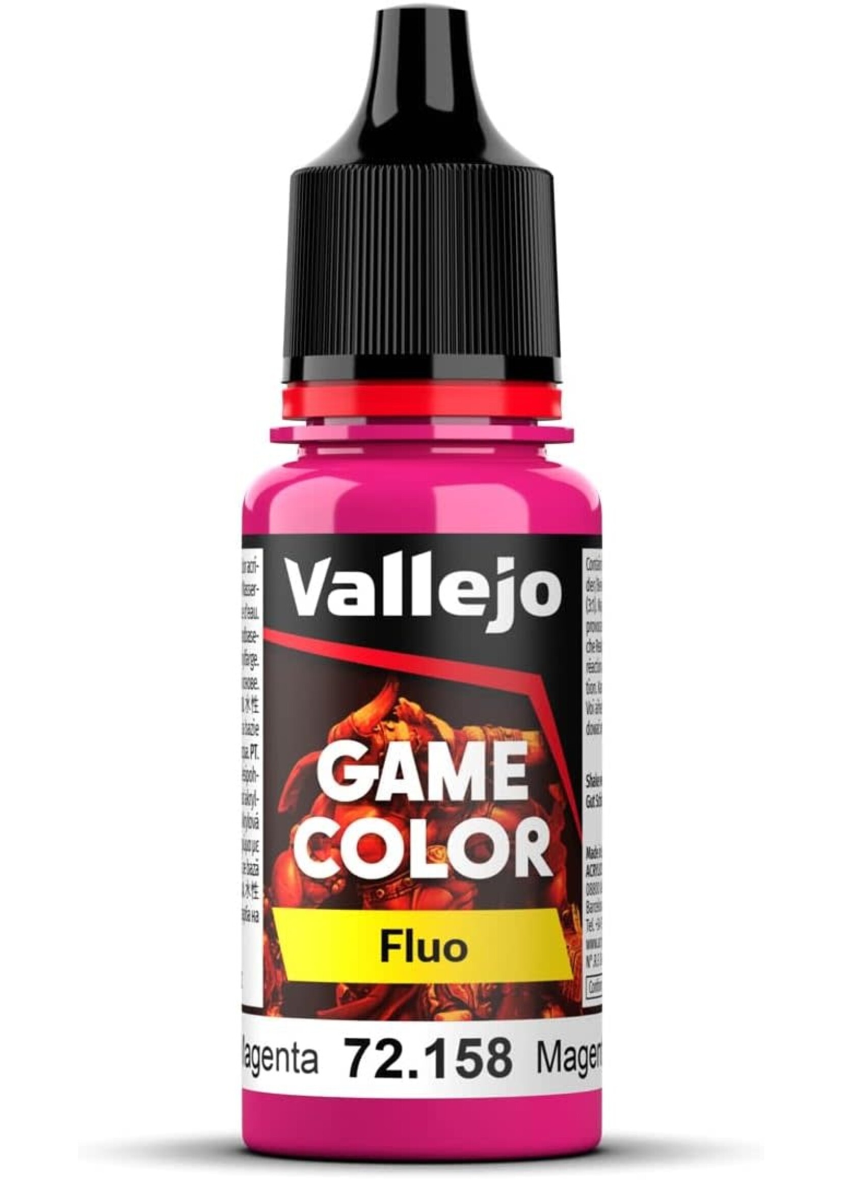 Vallejo 104VAL72158 Game Color Fluorescent Magenta (17ml)