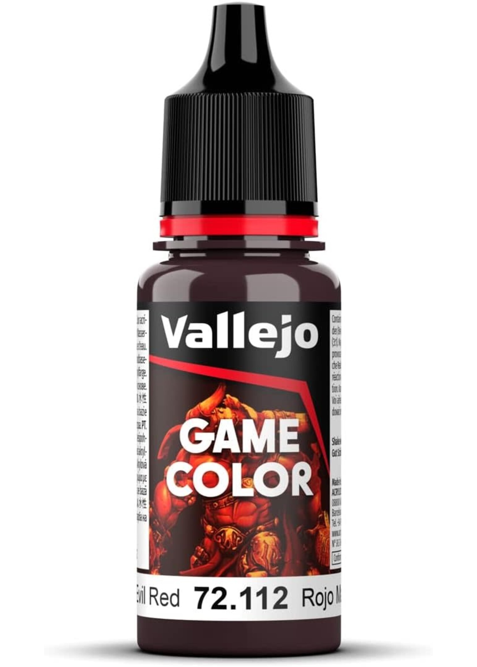 Vallejo 025VAL72112 Game Color Evil Red (17ml)