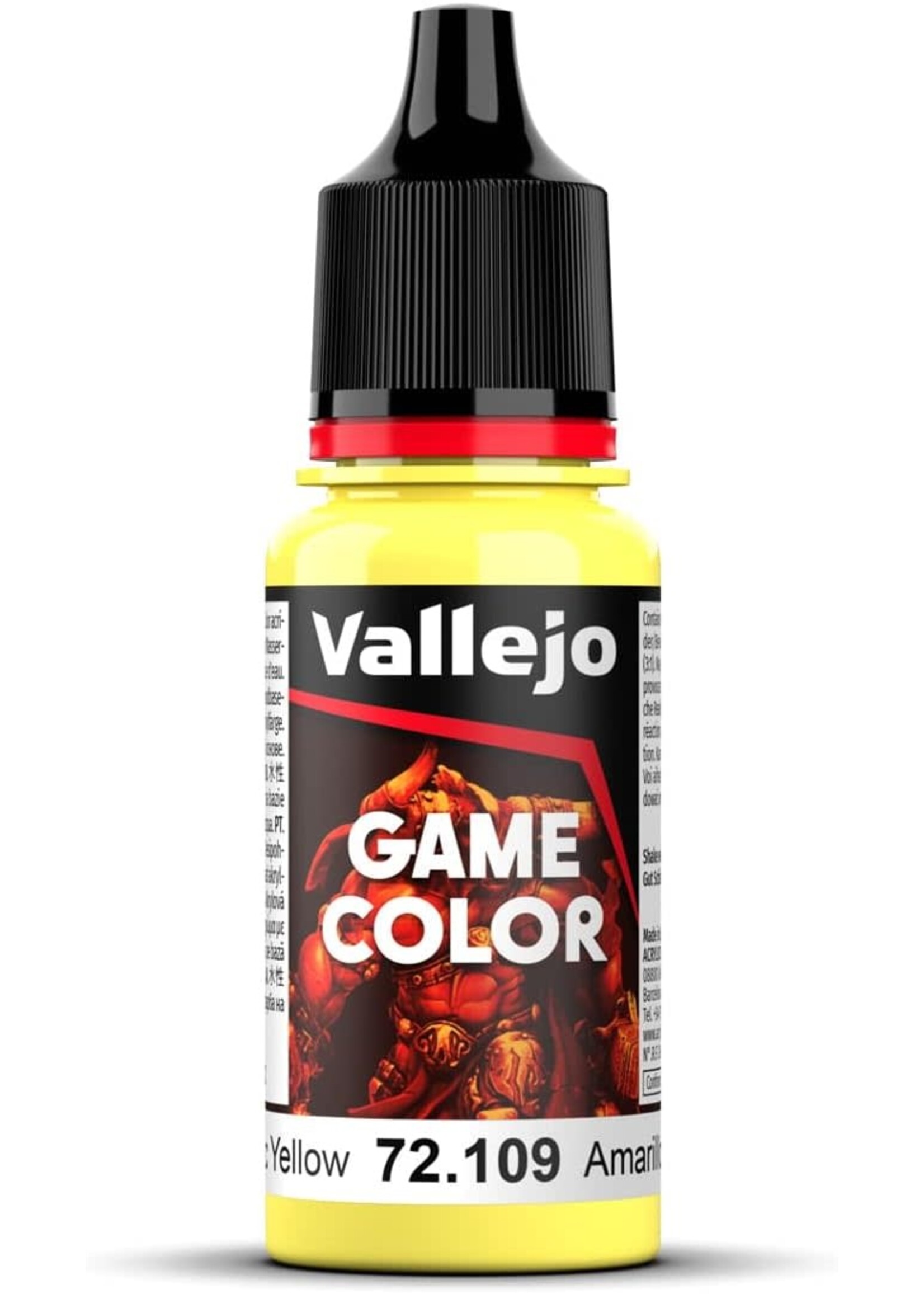 Vallejo 012VAL72109 Game Color Toxic Yellow (17ml)