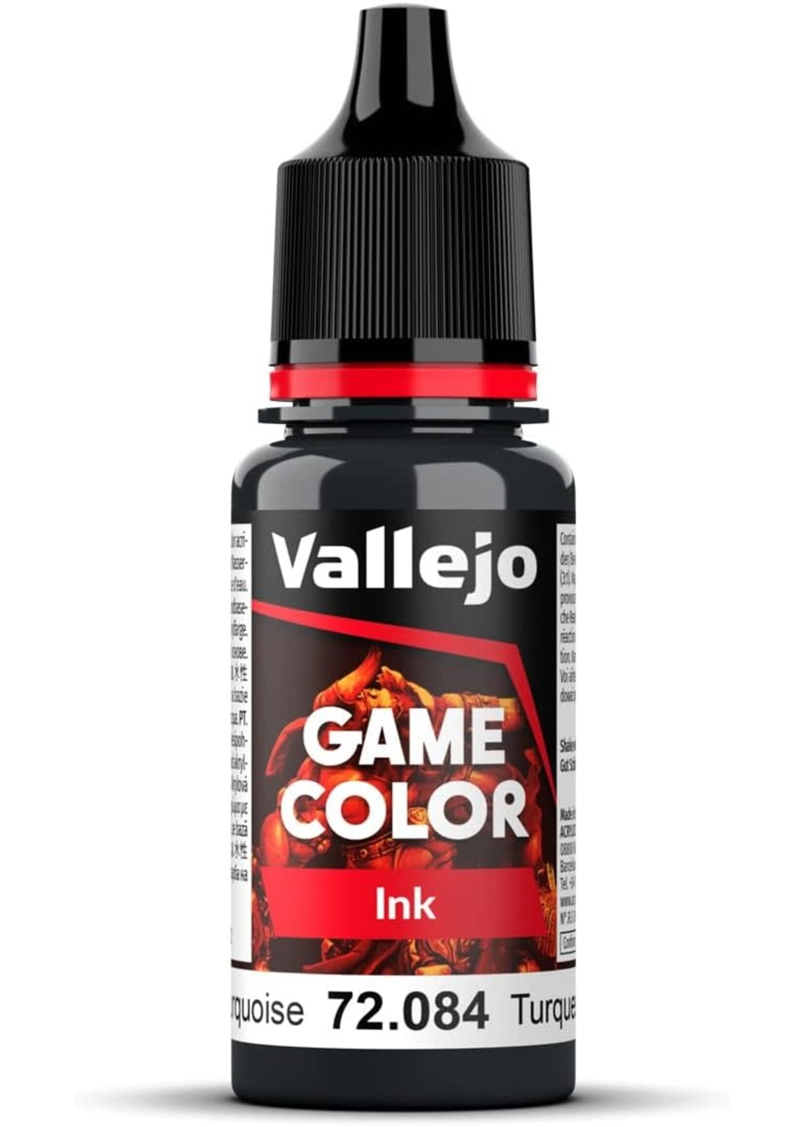 Vallejo 116VAL72084 Game Color Ink Dark Turquoise (17ml)
