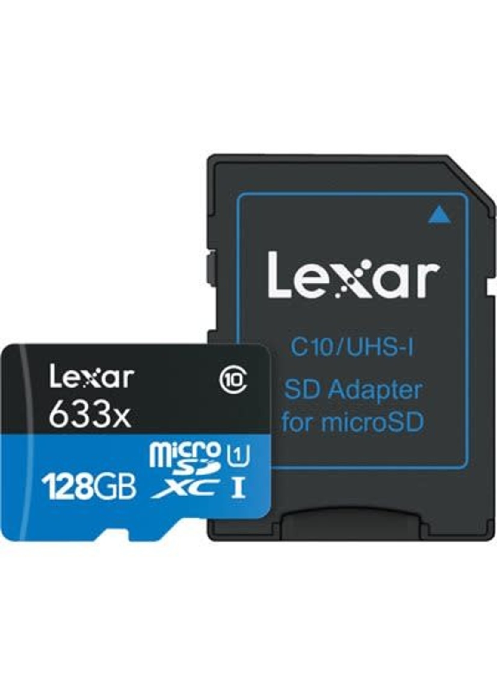Lexar Lexar 128GB High-Peformance 633X MicroSD/XC Card+Adapter