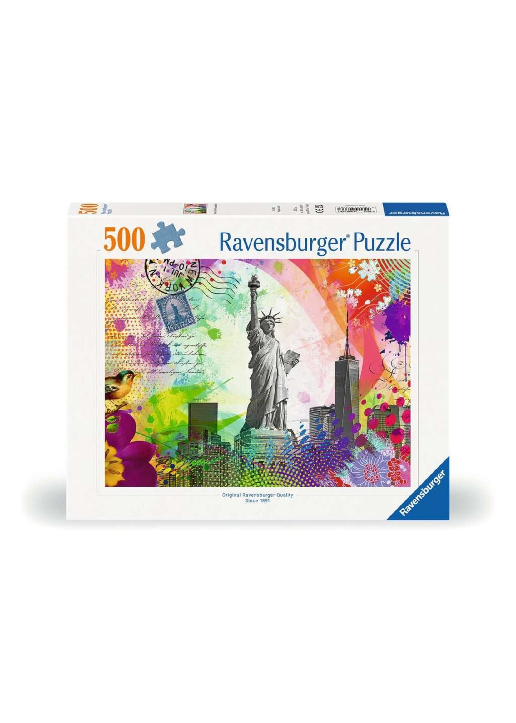 Ravensburger RAV12000368 New York Postcard (Puzzle500)
