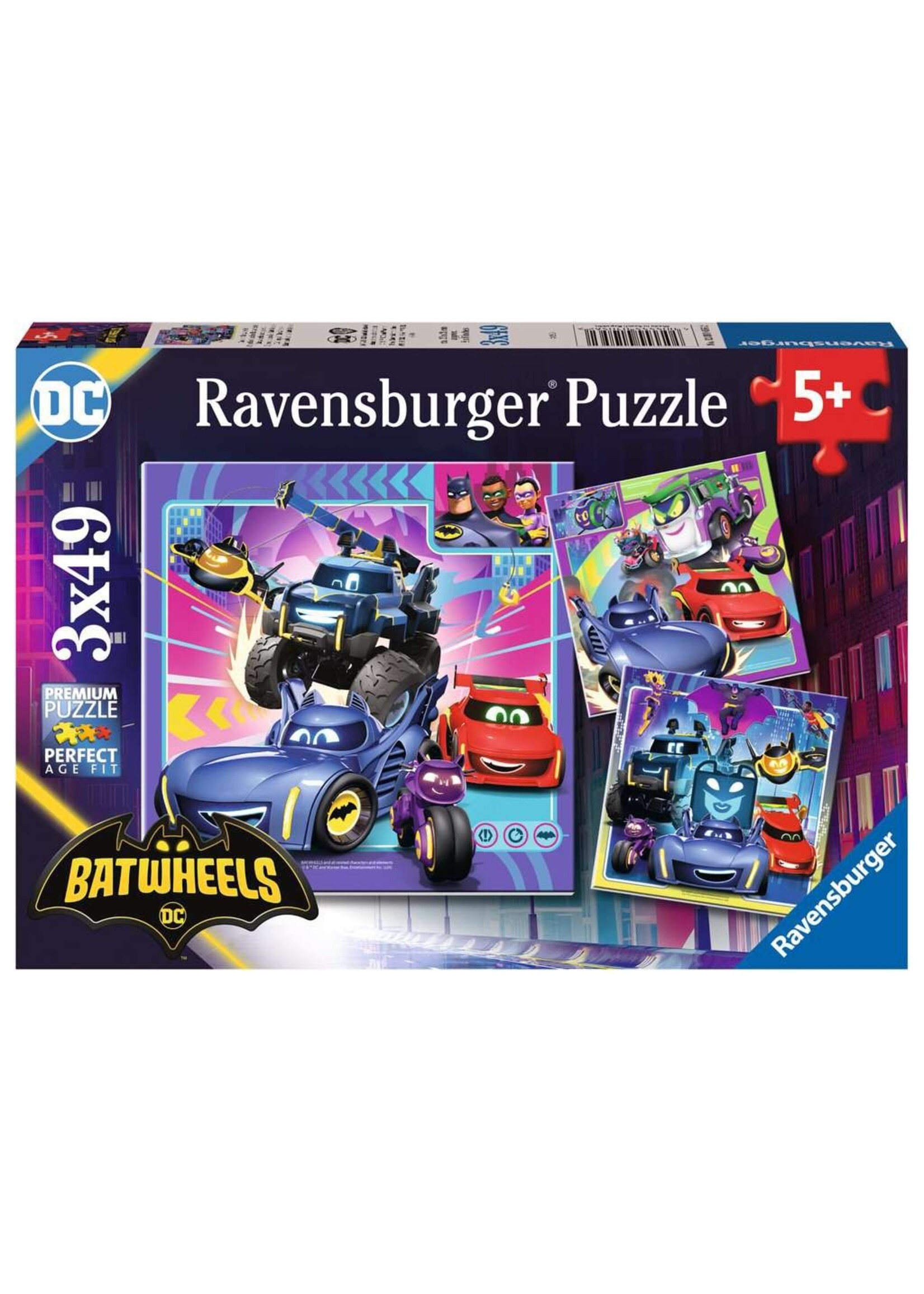 Ravensburger RAV12001056 Batwheels (Puzzle3x49)