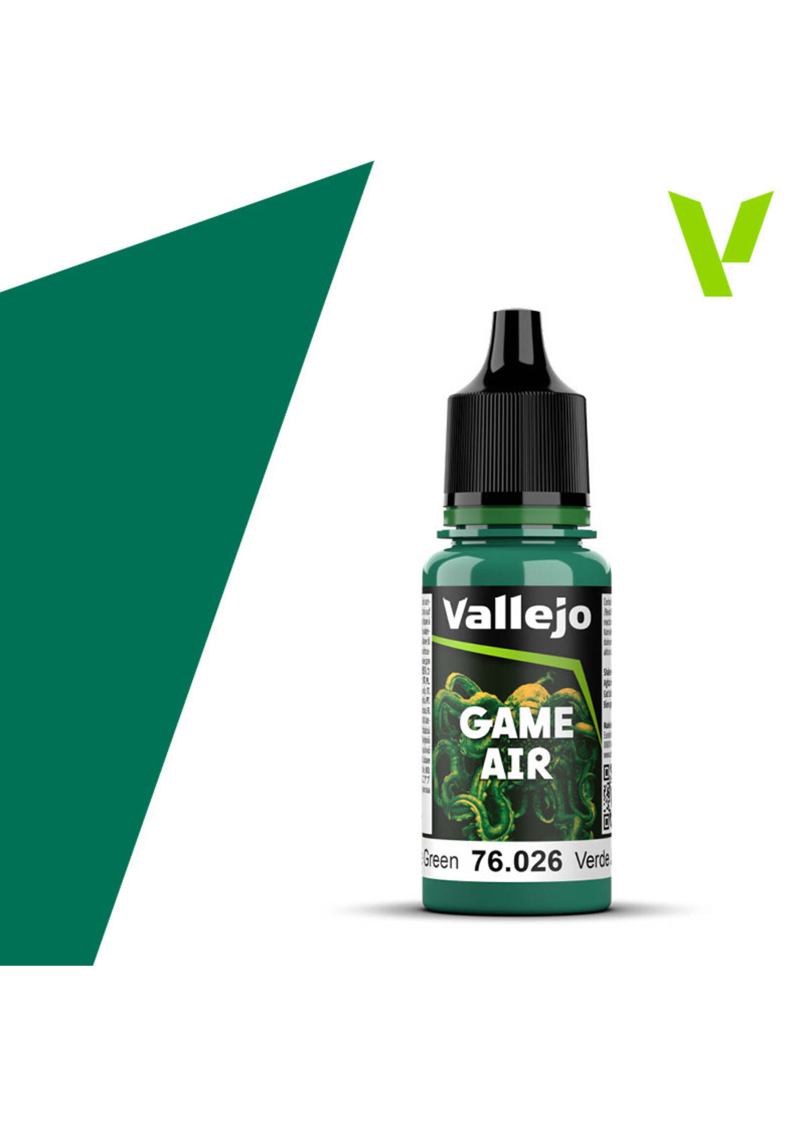 Vallejo 231VAL76026 Game Air Jade Green (17ml)