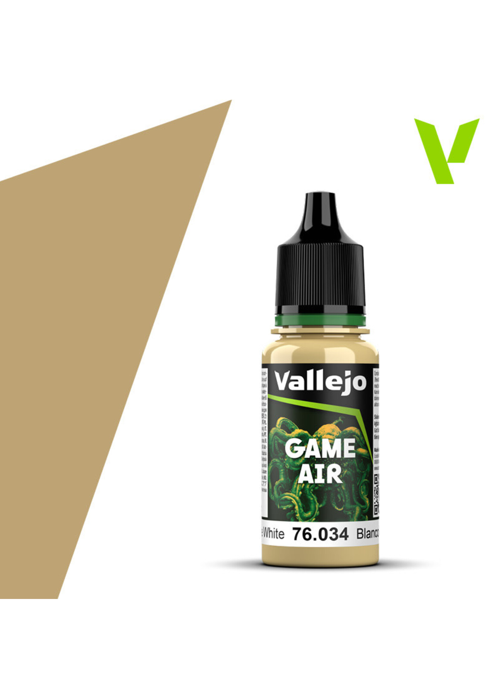Vallejo 202VAL76034 Game Air Bone White (17ml)