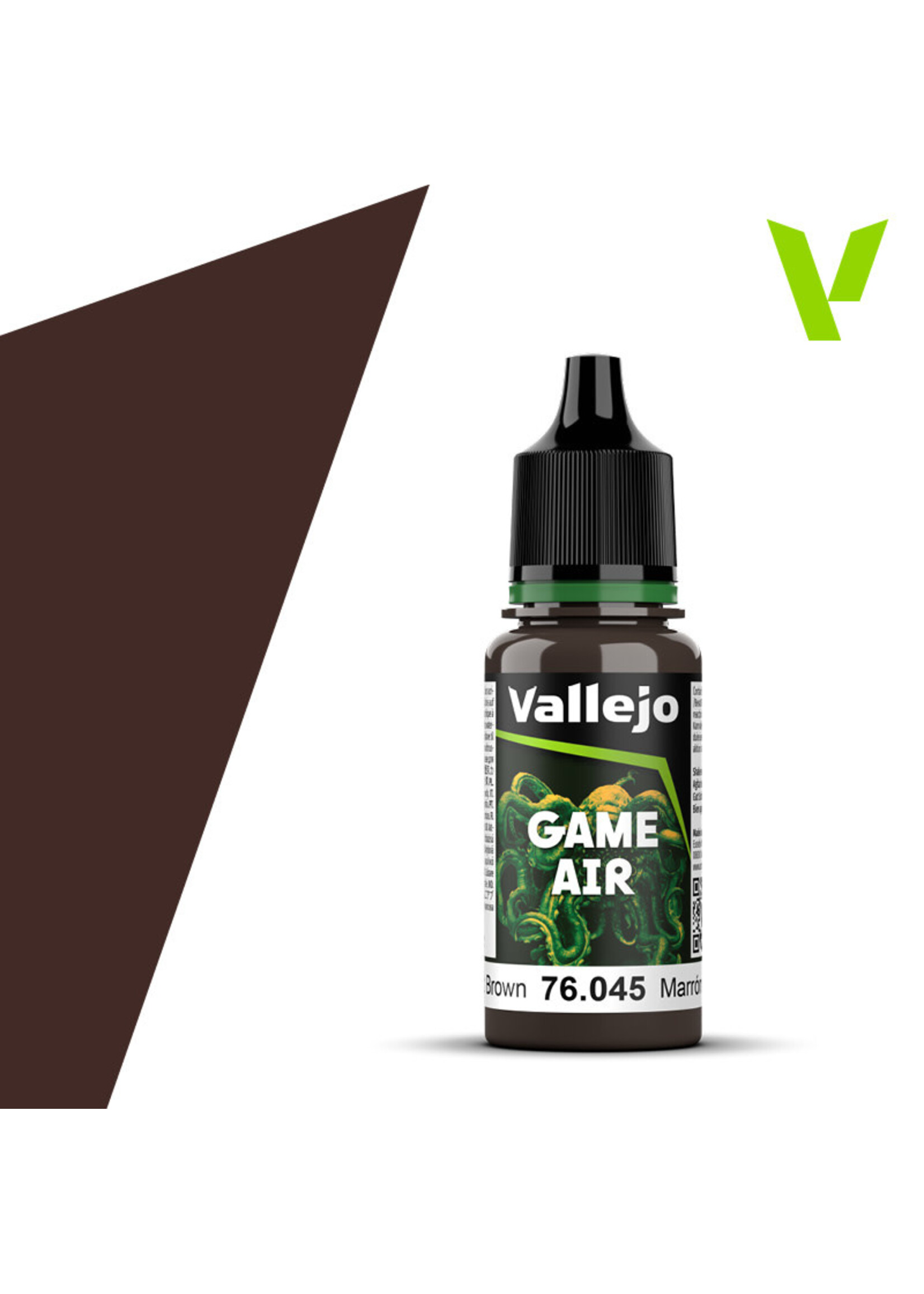 Vallejo 246VAL76045 Game Air Charred Brown (17ml)