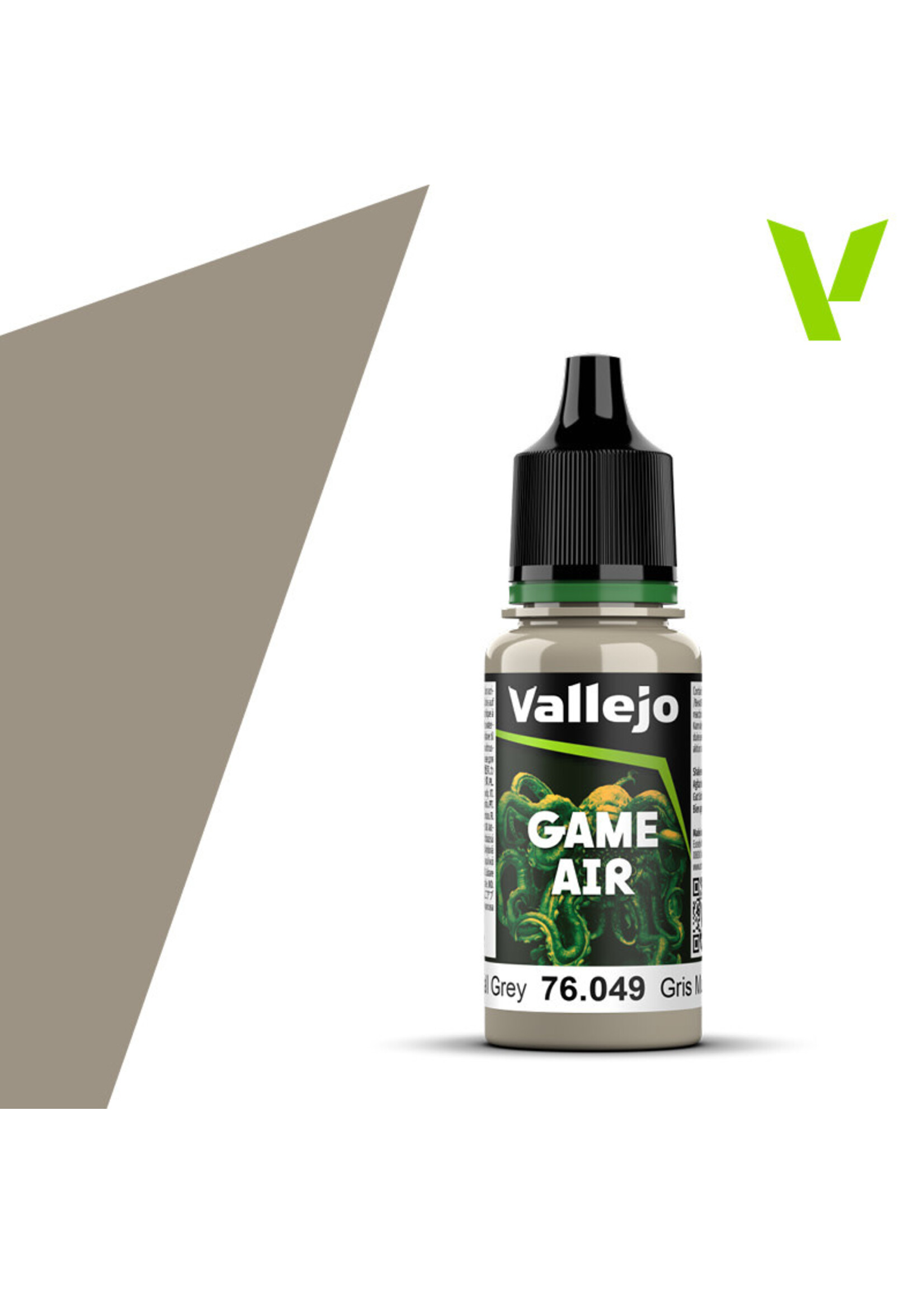 Vallejo 249VAL76049 Game Air Stonewall Grey (17ml)